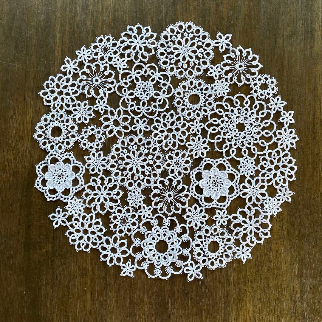 【はははのはあ】タティングレース ドイリー