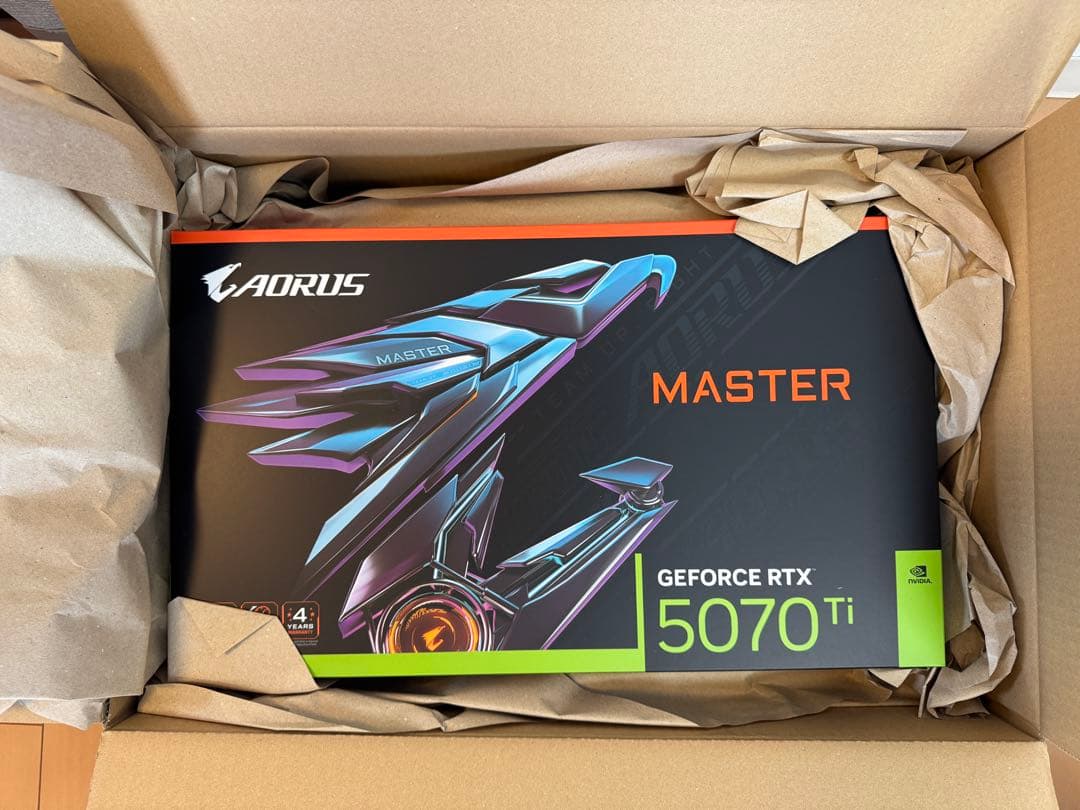 グラフィックボード・グラボ・ビデオカード GIGABYTE AORUSMASTER GEFORCE RTX 5070 Ti