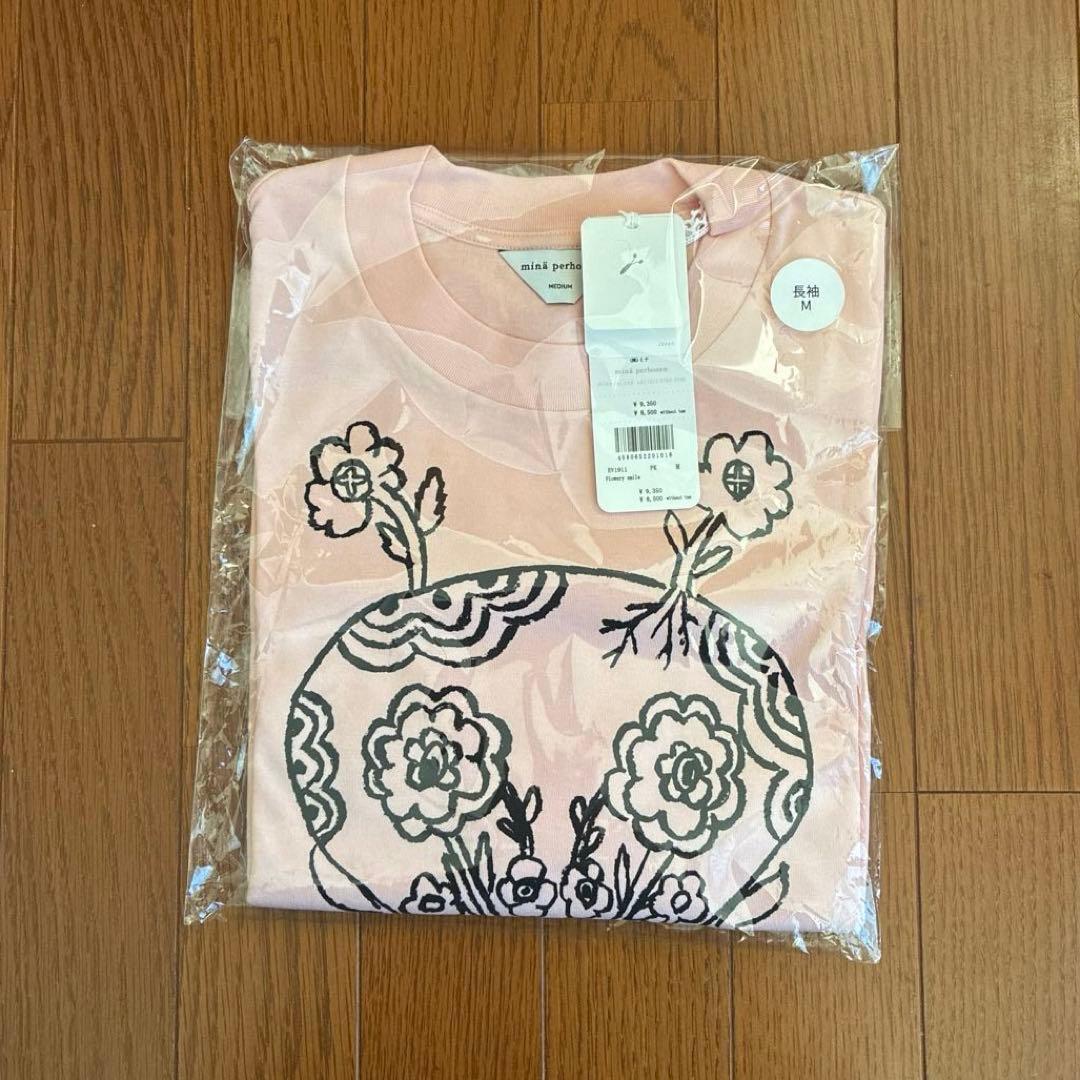 お値下げしました。新品未使用　希少　ミナペルホネン　つぐ展　 長袖カットソー　M