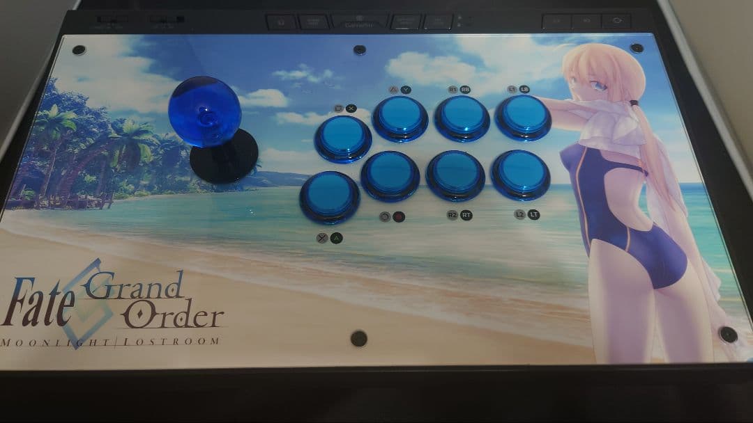 GameSir C2 自作イラスト付 アケコン　mad cats