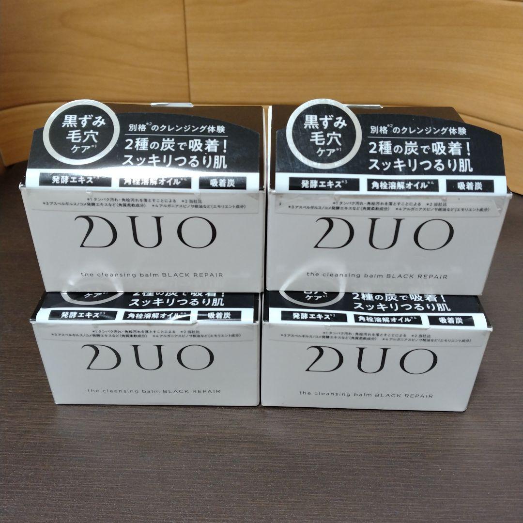 DUO デュオザクレンジングバーム ブラックリペア９０g×4箱