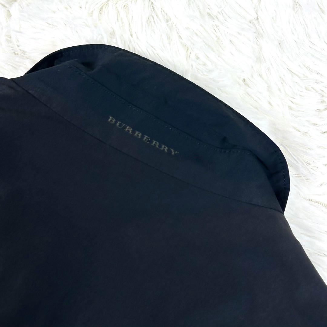 バーバリーロンドン 2way スタンドカラーコート ノバチェック M ブラック