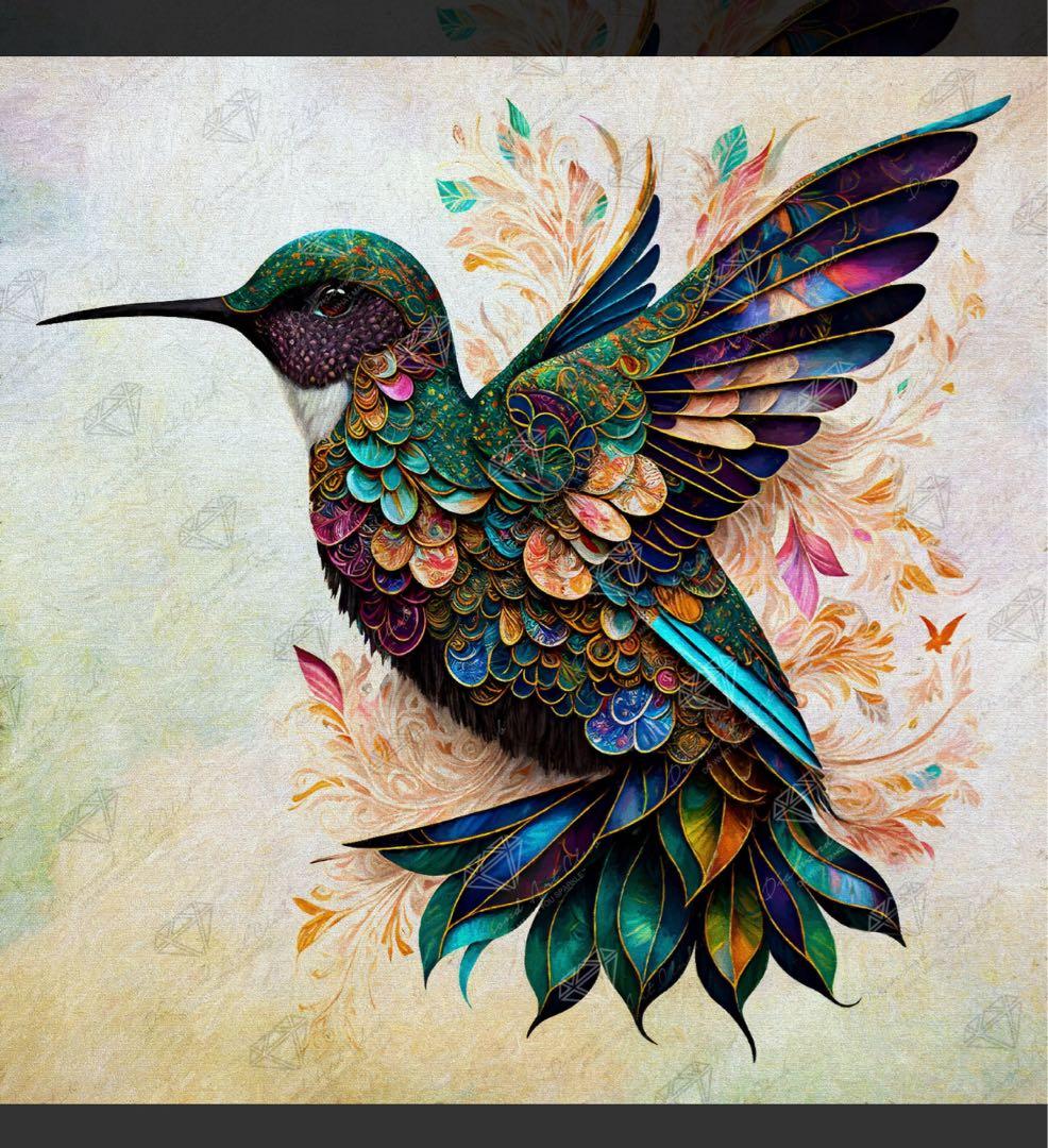 ダイヤモンドアートクラブ Beautiful Hummingbird DAC