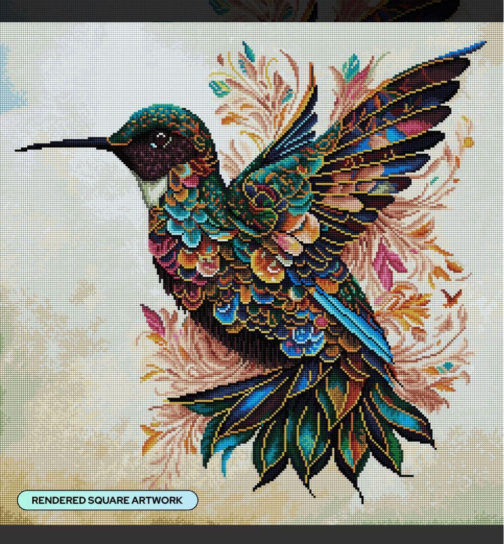 ダイヤモンドアートクラブ Beautiful Hummingbird DAC