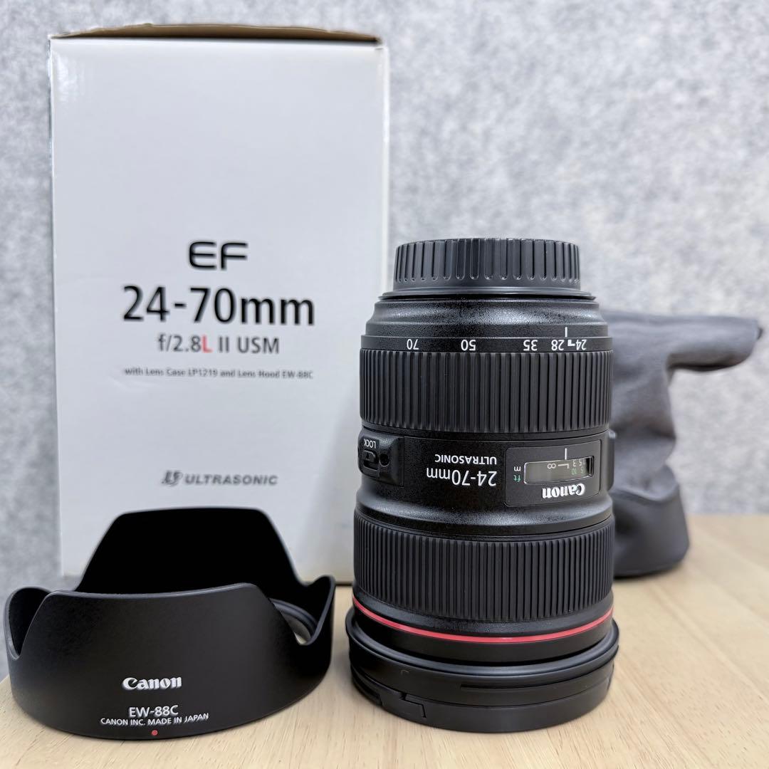 新品 CanonキヤノンEF24-70mm f2.8L Ⅱ USMズームレンズ