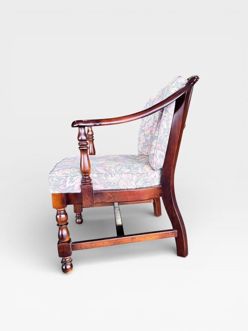 karimoku カリモク コロニアル アームチェア 1人掛け ベージュ 花柄