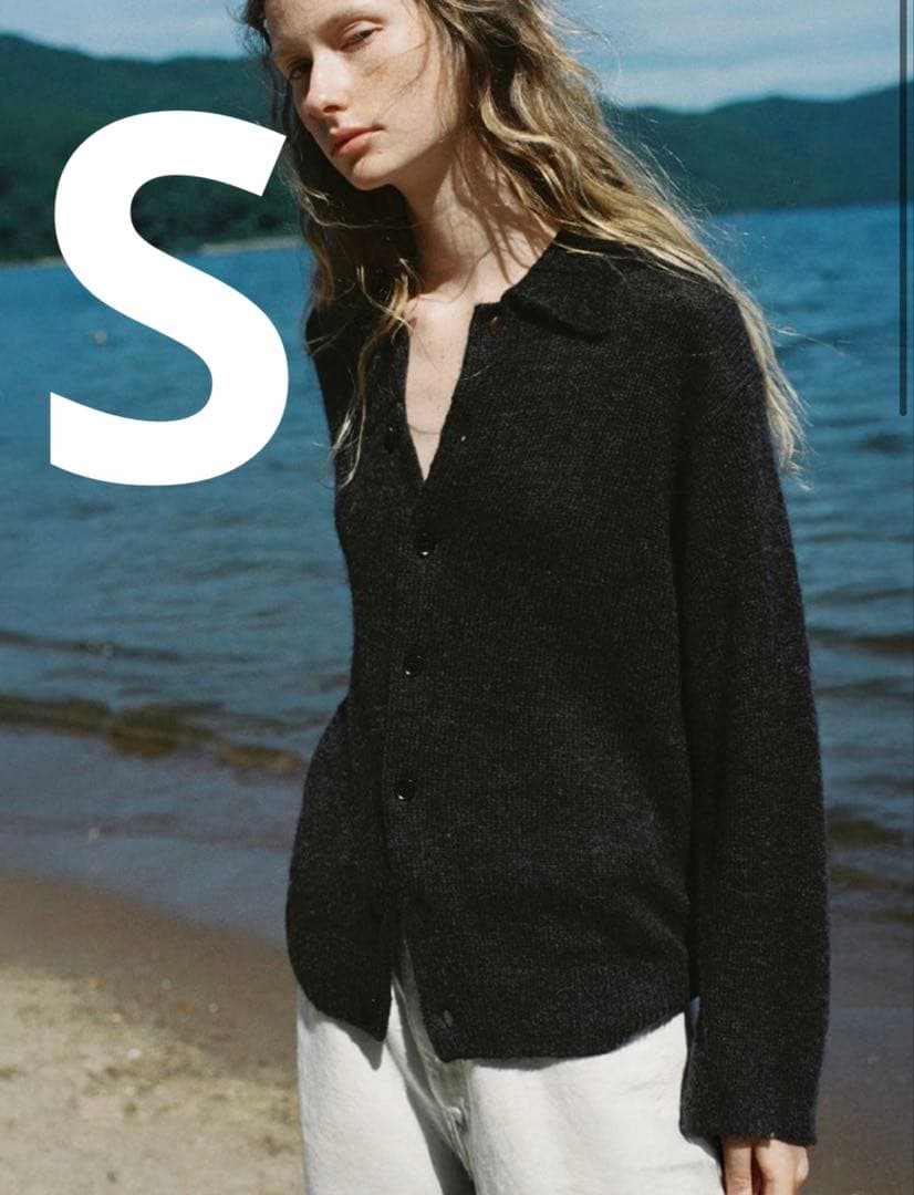 トップス Alpaca Knit Shirt Cardigan