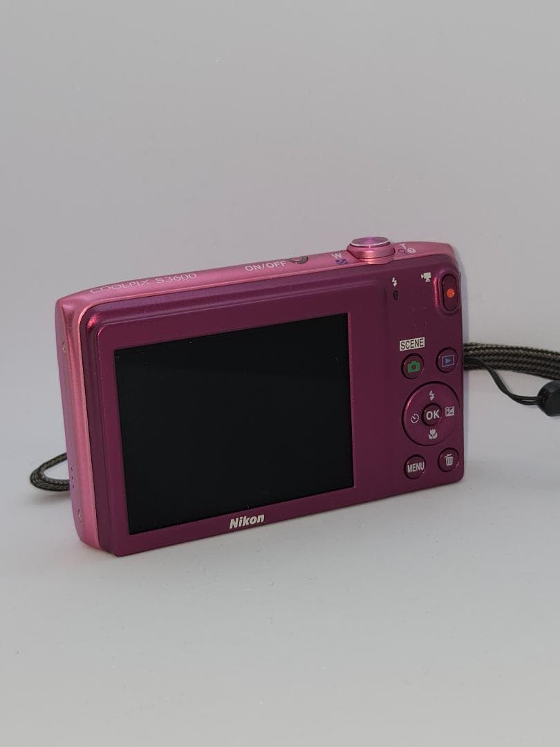 【美品】【スマホ転送OK】ニコン Nikon COOLPIX S3600 ピンク