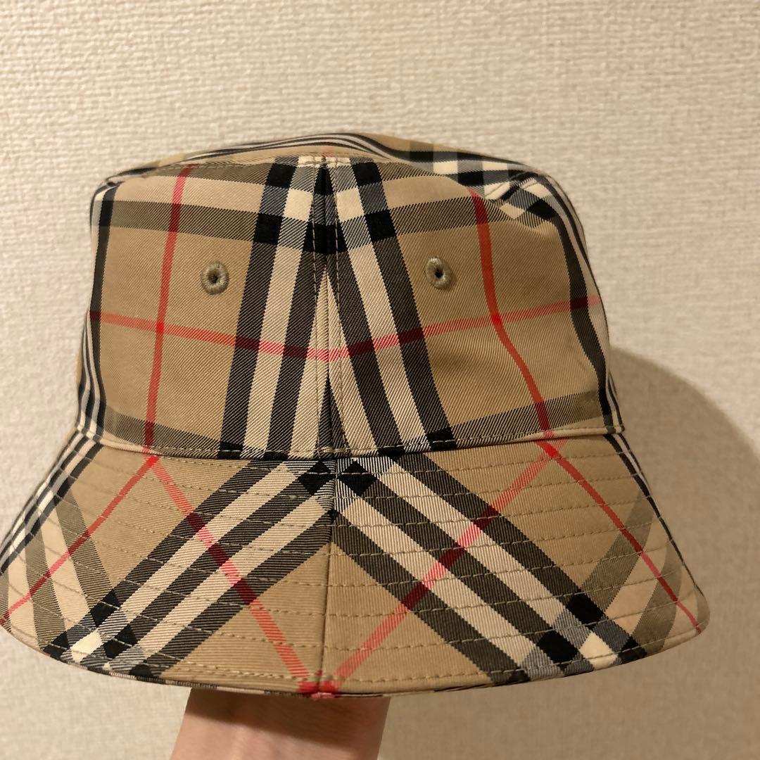ぎ*ん様 BURBERRY チェック柄 バケットハット Mサイズ