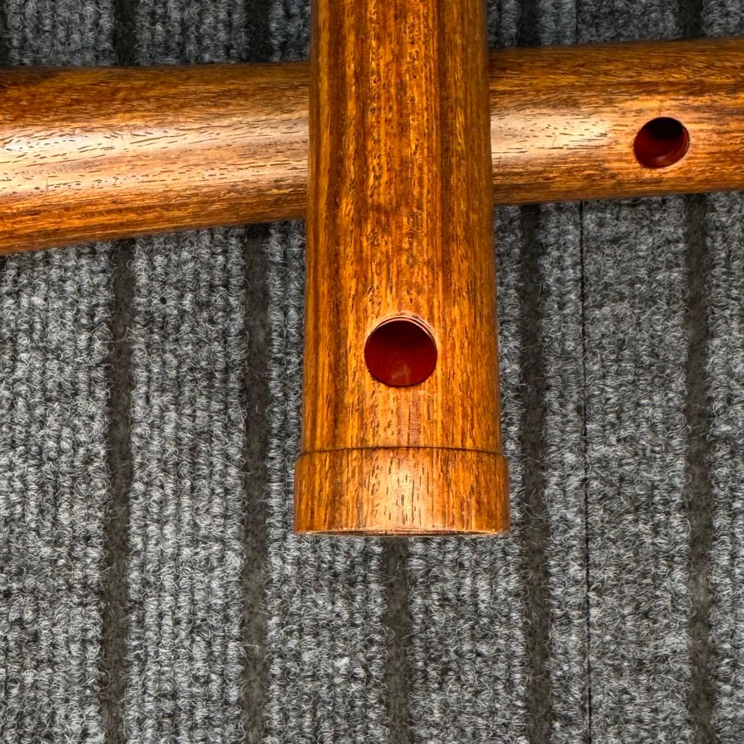 尺八 銘木製 悠 1尺8寸管 七孔