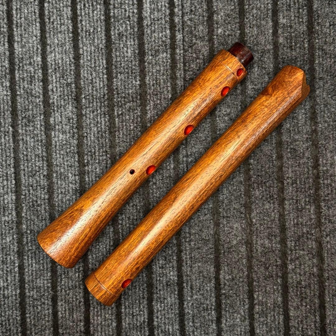 尺八 銘木製 悠 1尺8寸管 七孔