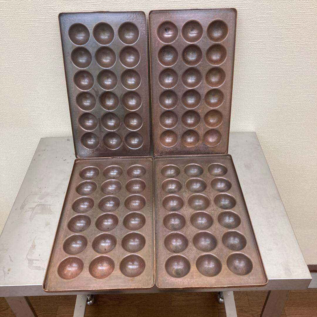 たこ焼き銅板（18穴）4枚セット