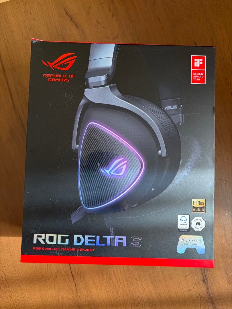 数回使用のみ！保証期限内ASUSエイスースゲーミングヘッドROGDELTAS