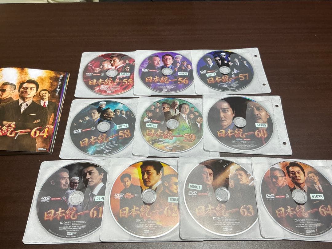 DVD 日本統一 55.56.57.58.59.60.61.62.63.64
