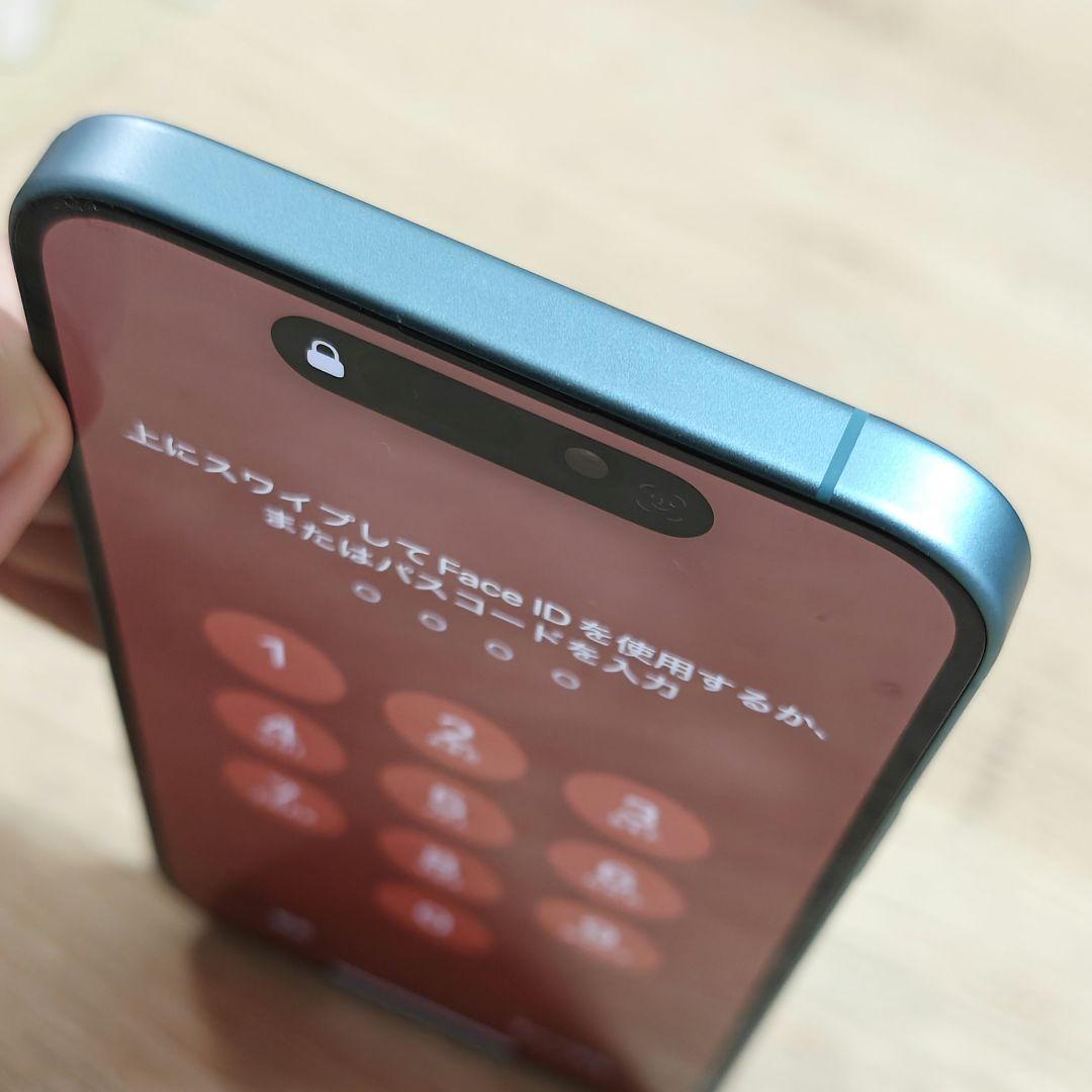 iPhone 16plus 128GB 本体のみ グリーン ティール 背面破損