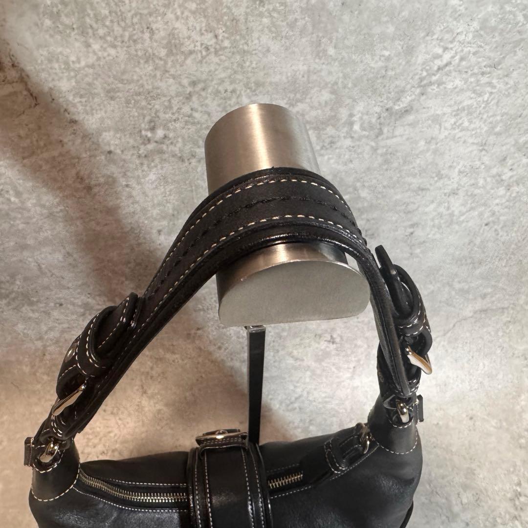極美品 COACH ソーホー レザー ショルダーバッグ Y2K 肩掛け 黒