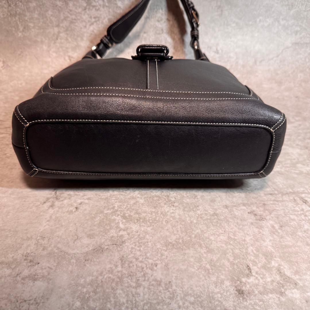 極美品 COACH ソーホー レザー ショルダーバッグ Y2K 肩掛け 黒