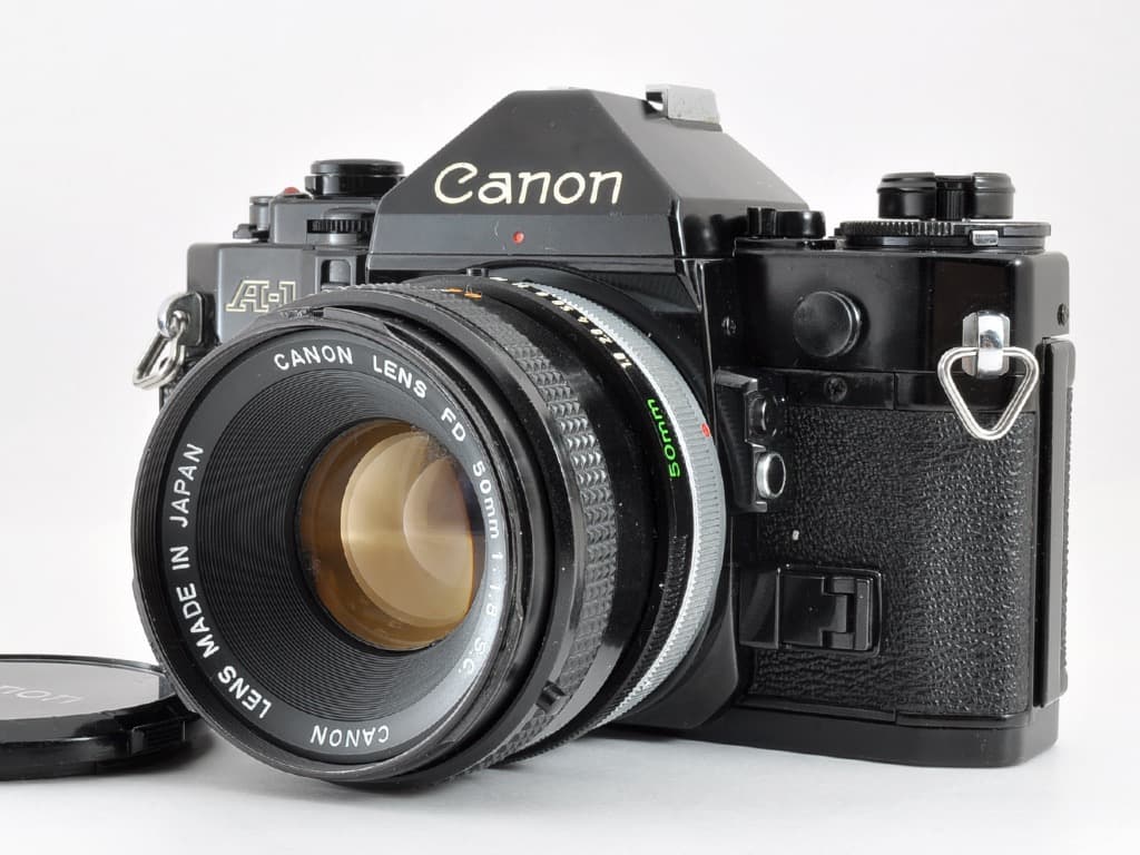 キヤノン A-1 ブラック FD 50mm f1.8 S.C. 動作確認済