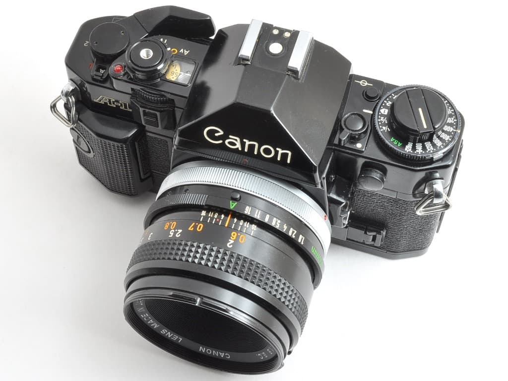 キヤノン A-1 ブラック FD 50mm f1.8 S.C. 動作確認済