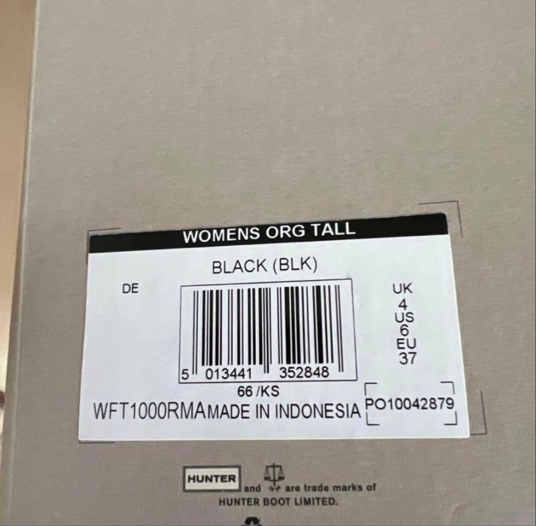 新品　未使用　正規品　HUNTER オリジナルトール ロングレインブーツ　長靴