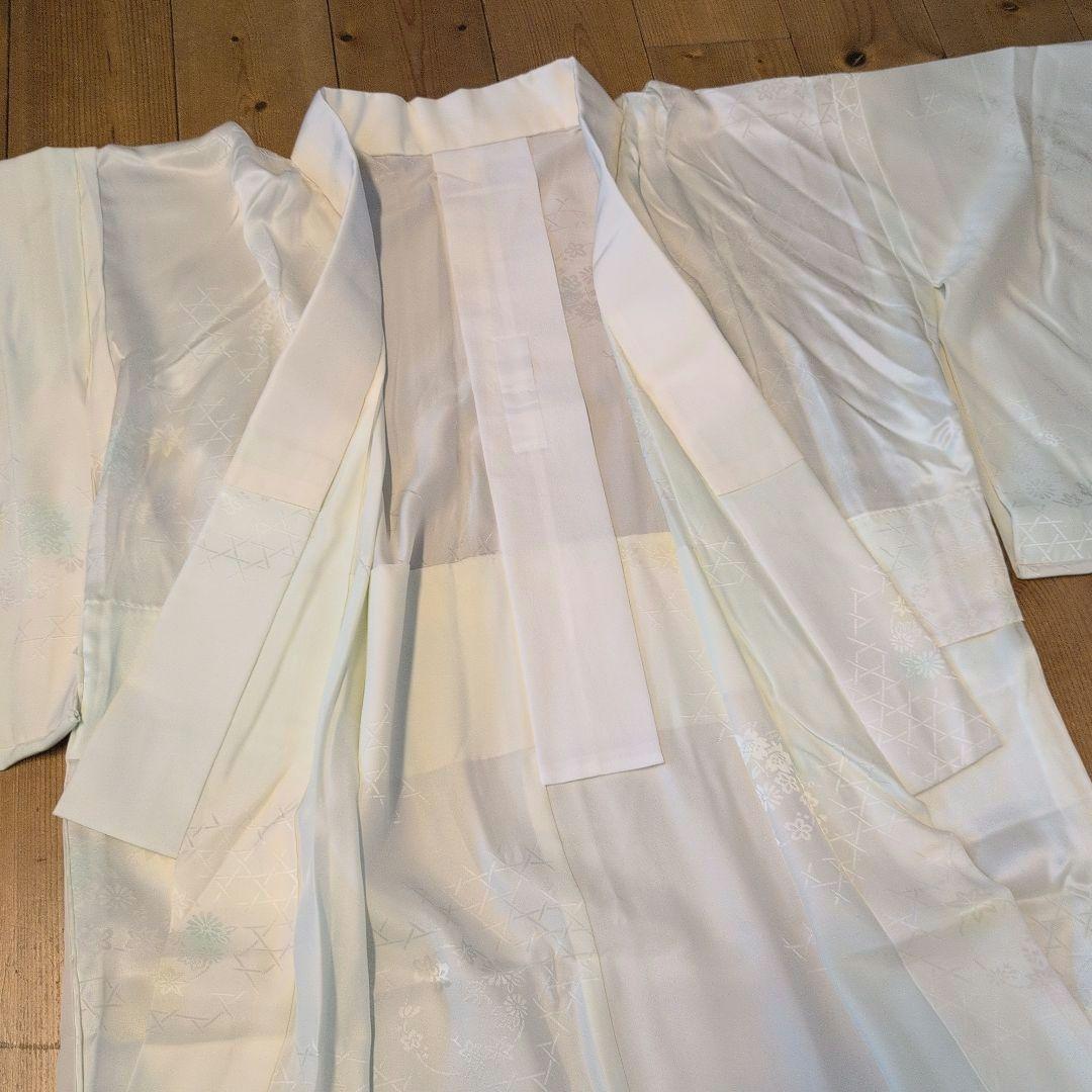 正絹長襦袢　ふるるん　洗える長襦袢　半衿付　衣紋抜　表示付