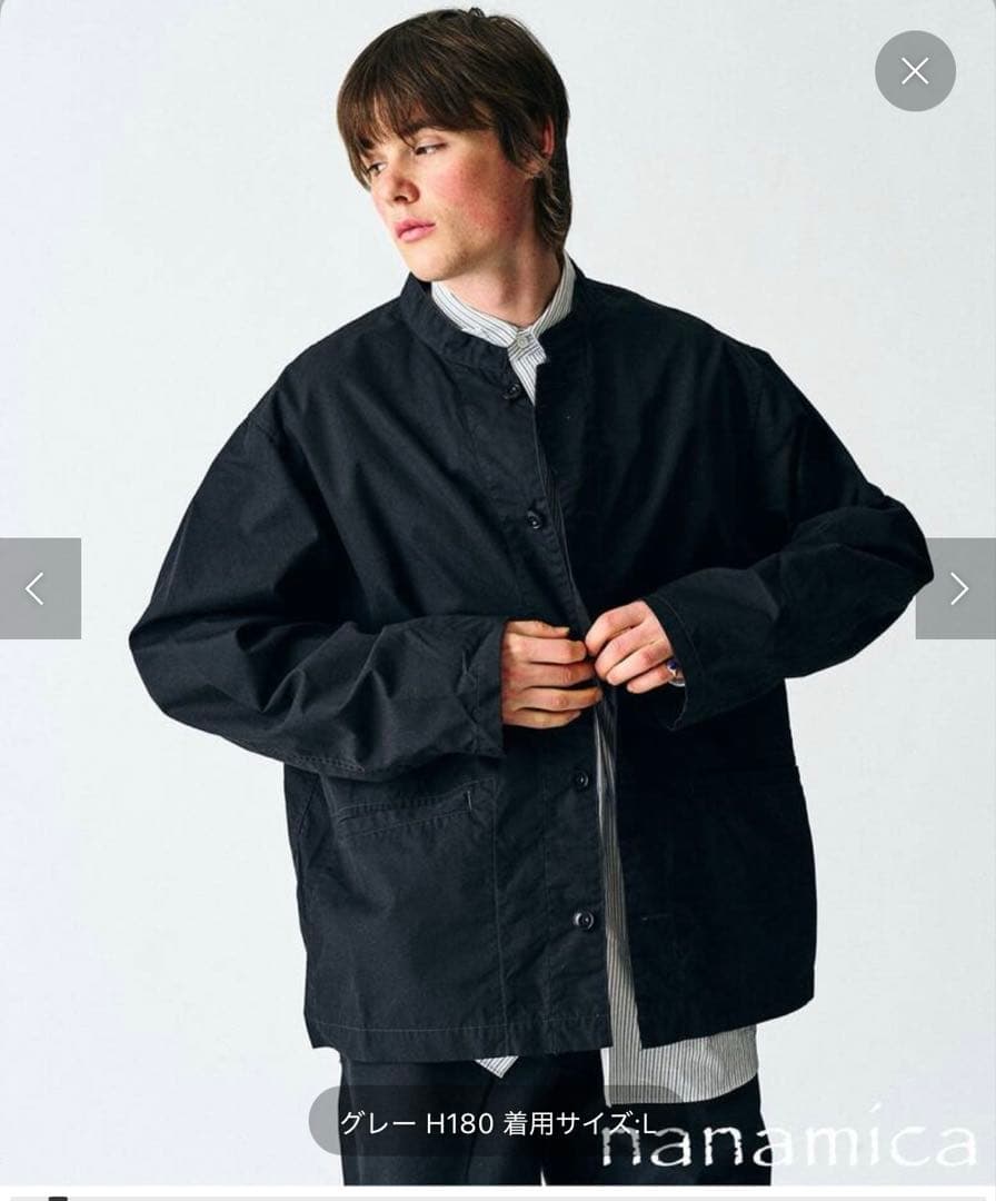 NANAMICA /ナナミカ 417別注バンドカラーシャツ ジャケット