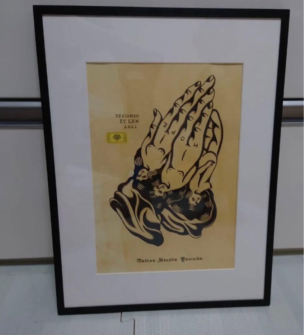 フォトフレーム tatoo studio yamada praying hands