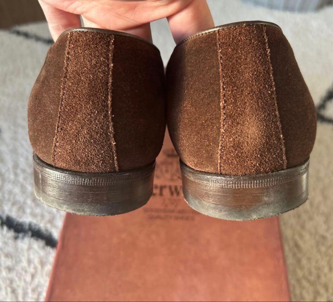 Berwick タッセルローファー 【41】スエード 4951 ダークブラウン