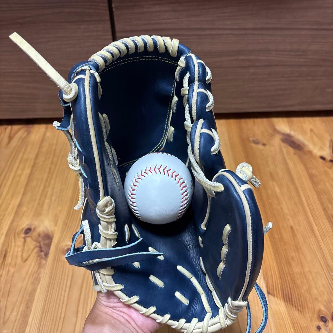 Mizuno Pro 軟式グローブ ネイビーピッチャー用