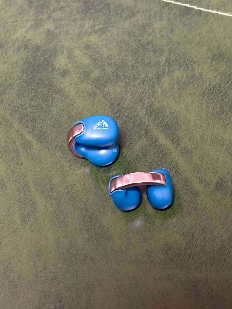 3日限定値下Victor ワイヤレスイヤホン イヤカフ型　ブルー　HA-NP1T