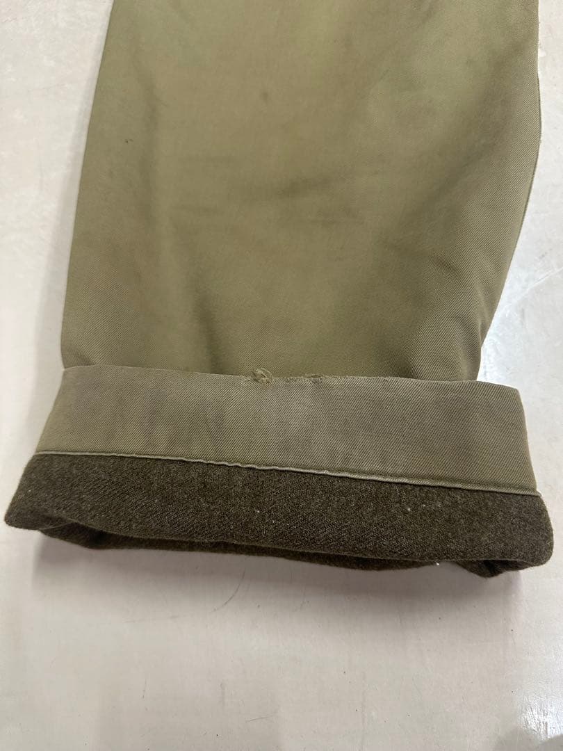 40s 大戦　usarmy ウール　チノパン　両玉縁　ビンテージ