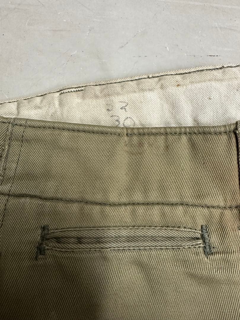 40s 大戦　usarmy ウール　チノパン　両玉縁　ビンテージ