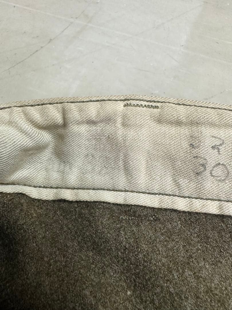 40s 大戦　usarmy ウール　チノパン　両玉縁　ビンテージ