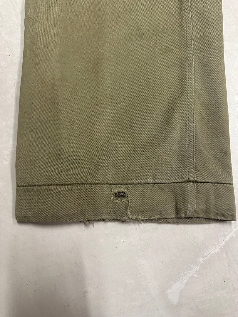40s 大戦　usarmy ウール　チノパン　両玉縁　ビンテージ