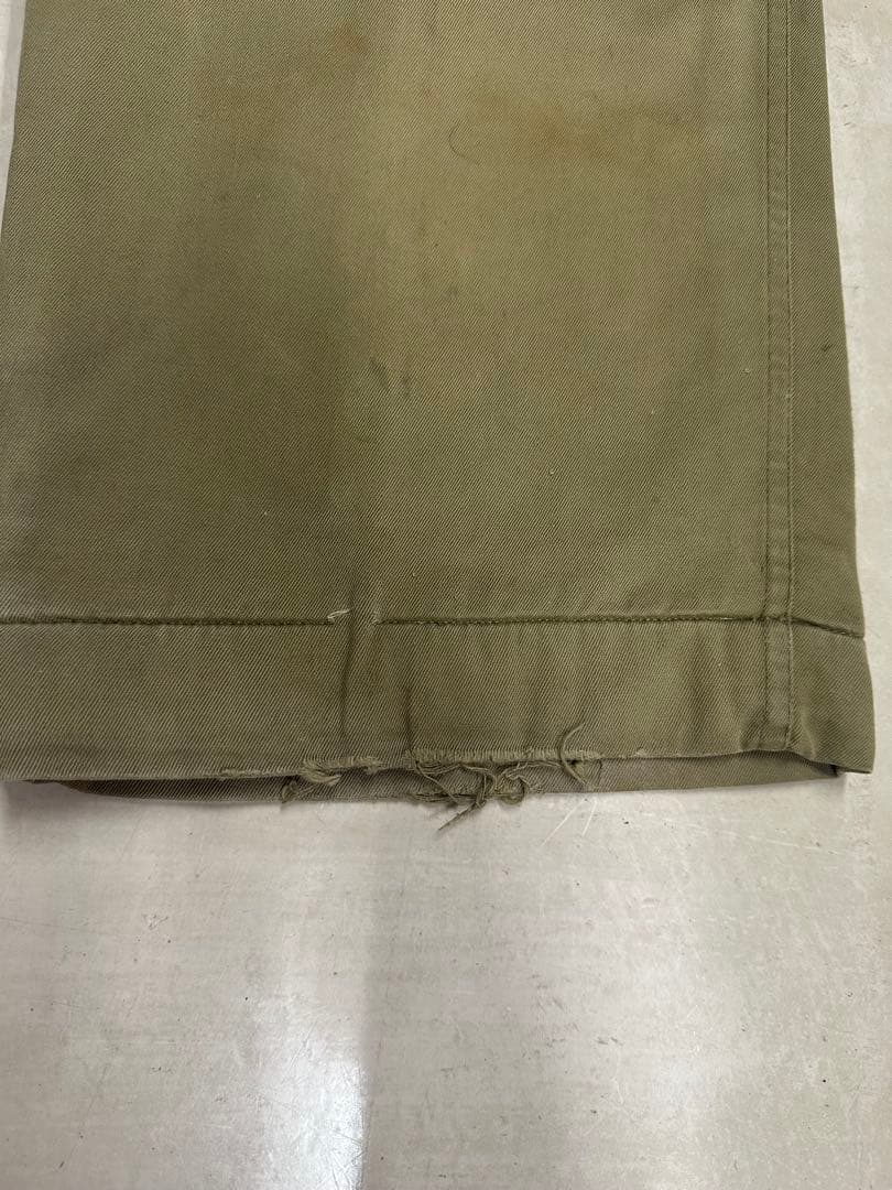 40s 大戦　usarmy ウール　チノパン　両玉縁　ビンテージ