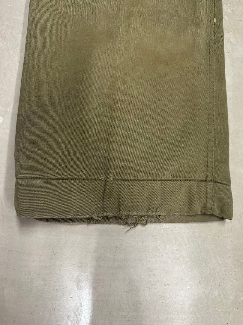 40s 大戦　usarmy ウール　チノパン　両玉縁　ビンテージ