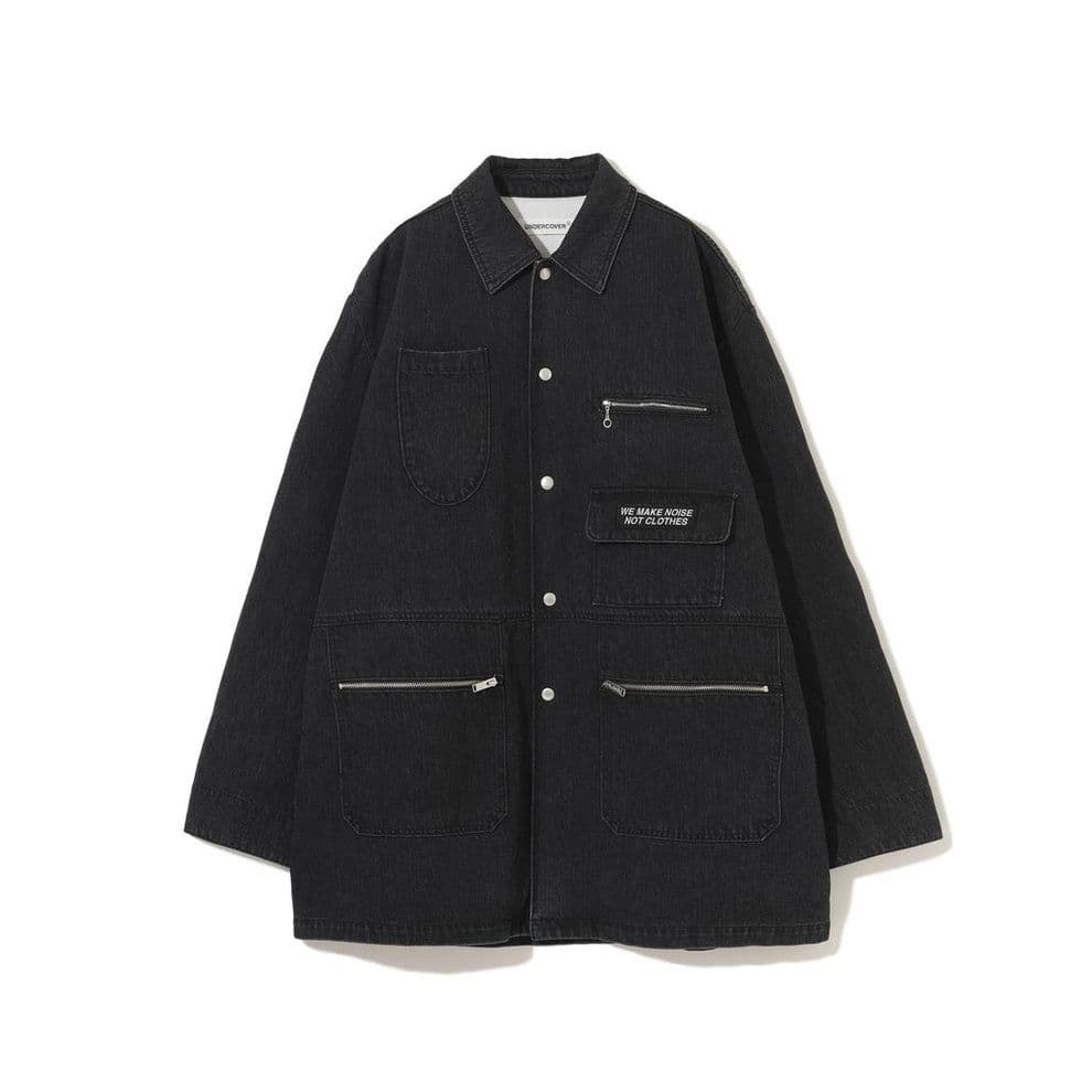 UNDERCOVER25awUP2E4205ストーンウォッシュデニムカバーオール