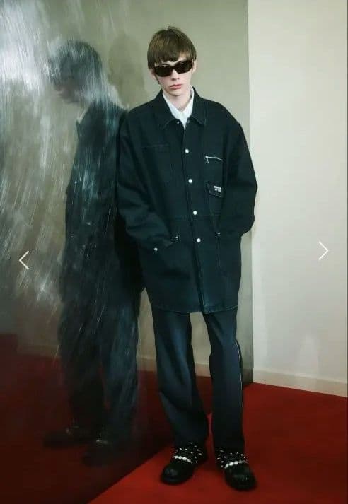 UNDERCOVER25awUP2E4205ストーンウォッシュデニムカバーオール