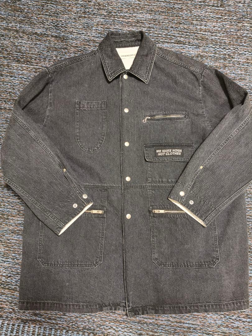 UNDERCOVER25awUP2E4205ストーンウォッシュデニムカバーオール