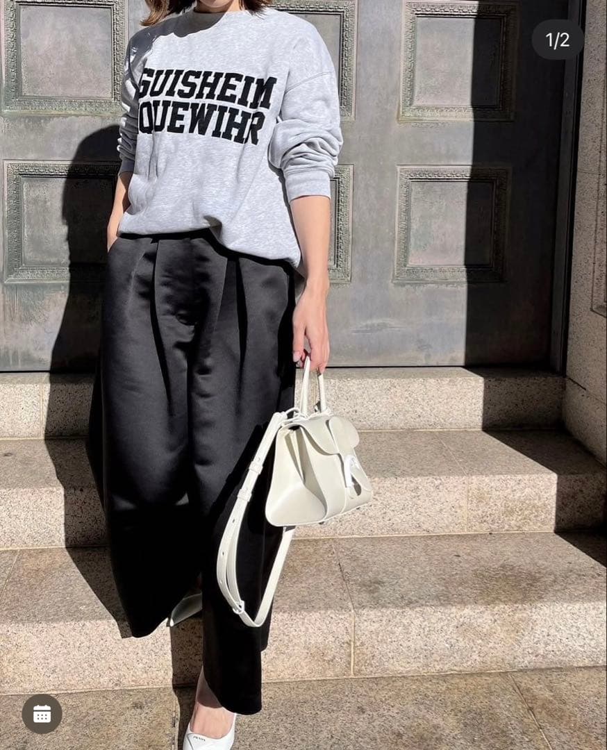 heve ヘイヴ　サテンフレアガウチョパンツ　38サイズ