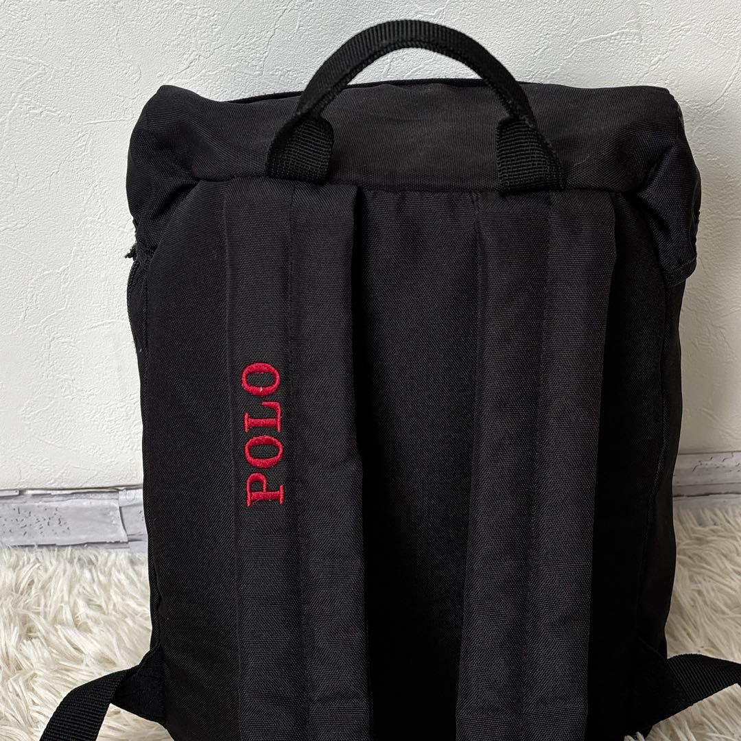 美品☆【ポロラルフローレン】ポニー　ブラック　バックパック　リュック　y2k