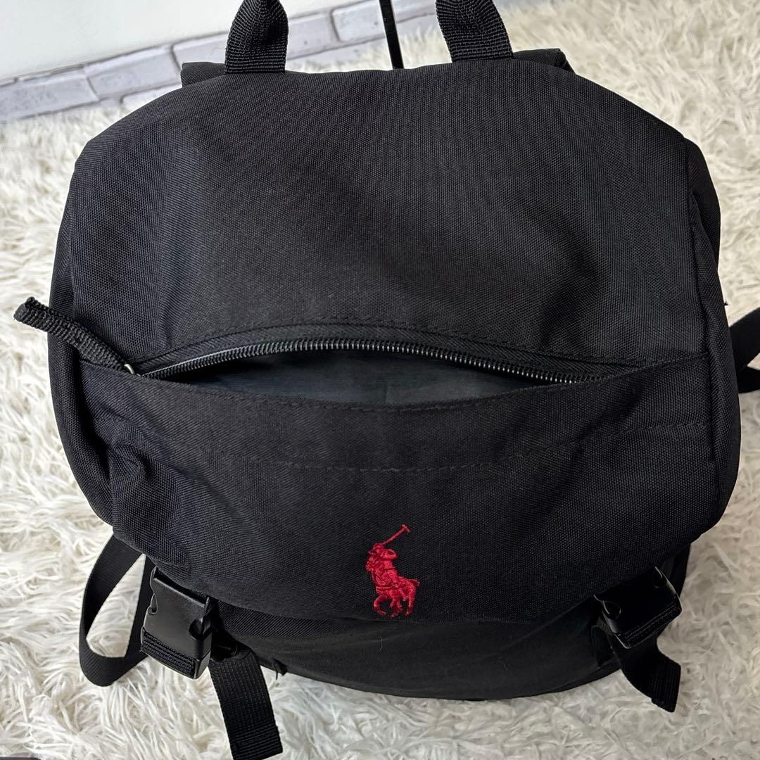美品☆【ポロラルフローレン】ポニー　ブラック　バックパック　リュック　y2k