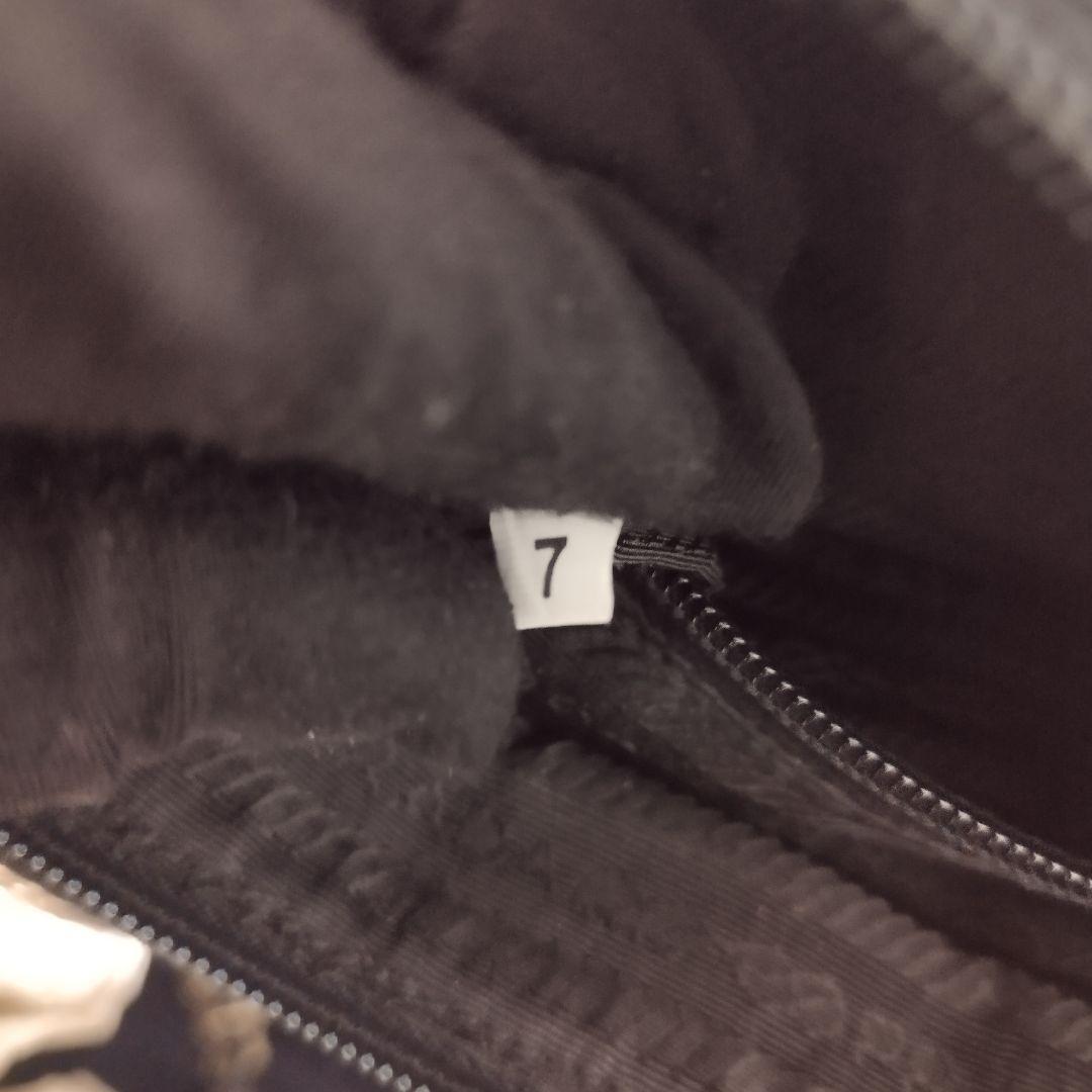 美品☆　プラダ　シルバーチェーン　ショルダーバッグ　ナイロン　三角ロゴプレート