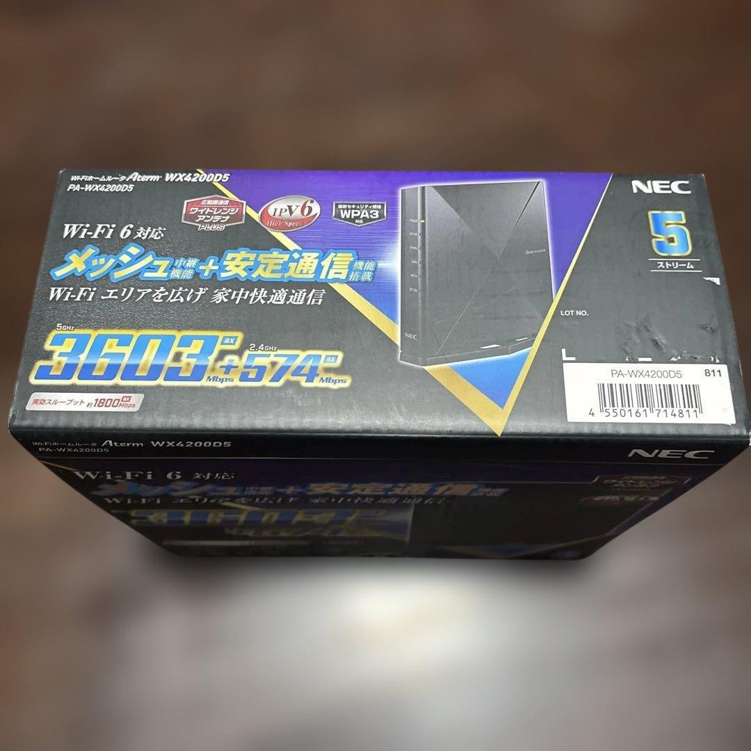 NEC Aterm PA-WX4200D5 Wi-Fi 6対応 高性能ルーター