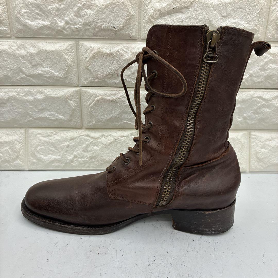 名作✨BUTTEROブッテロ B1119 レースアップブーツ サイドジップ 40