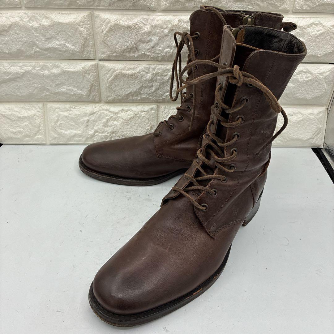 名作✨BUTTEROブッテロ B1119 レースアップブーツ サイドジップ 40
