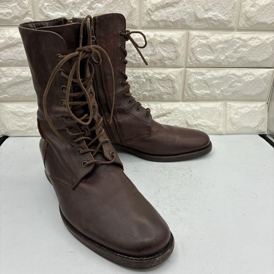 名作✨BUTTEROブッテロ B1119 レースアップブーツ サイドジップ 40