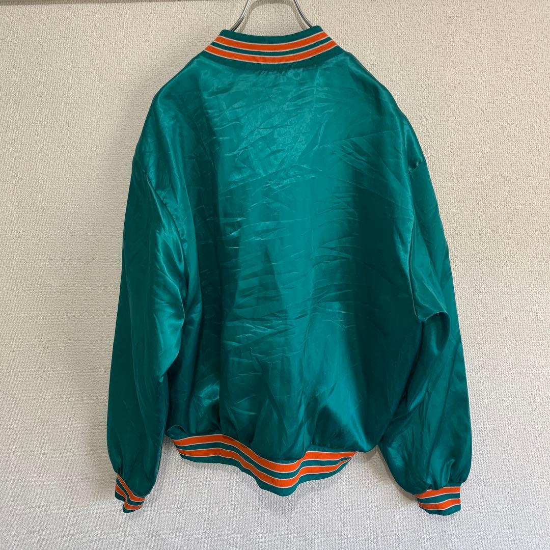 NFL マイアミドルフィンズ　ナイロン　スタジャン USA製