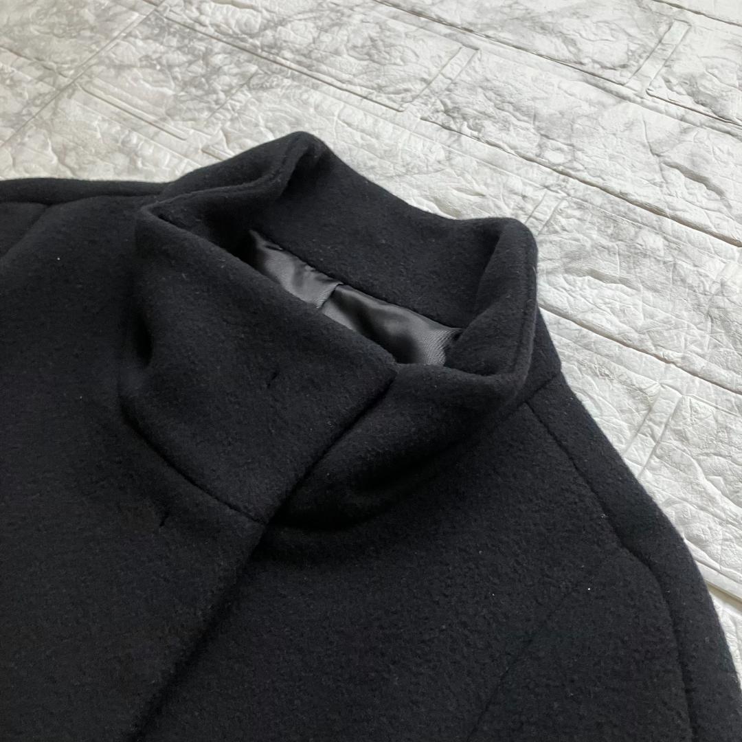 美品・24AW◎ ANAYI アナイ ウールビーバーショートコート 黒 38