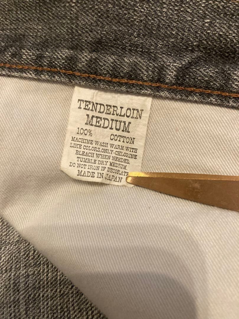 Mst様　初期 Teeタグ テンダーロイン デニム ブラック ウォッシュ